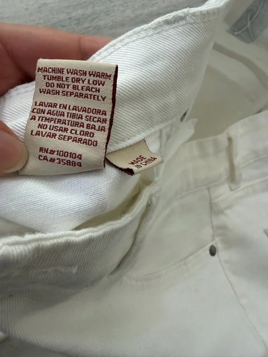 White Jean Shorts - Picture 5 of 12